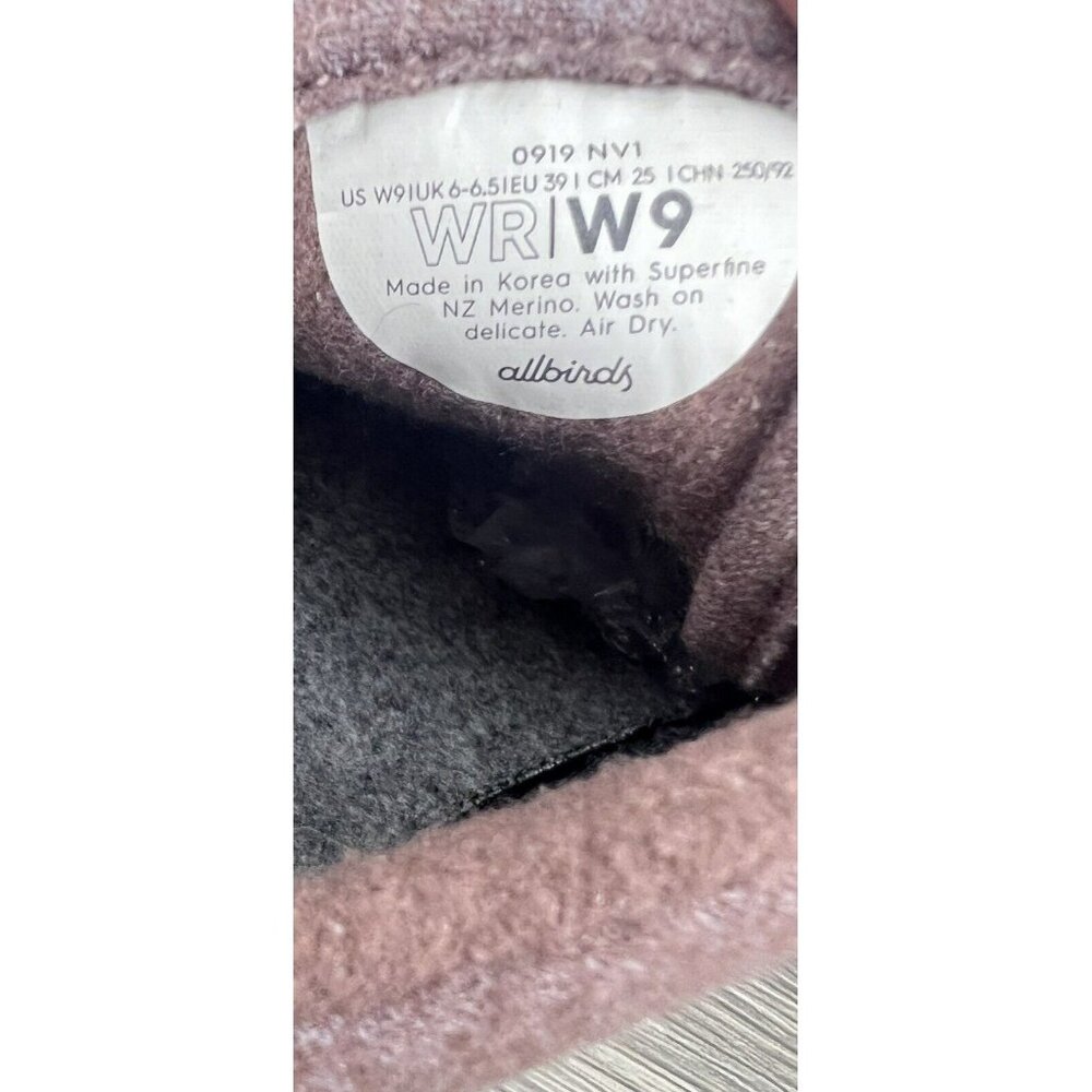 Allbirds Womens Runners Shoes US 9 Merino Wool Cranberry Burgundy Pink UK 6-6.5 - Picture 11 of 11